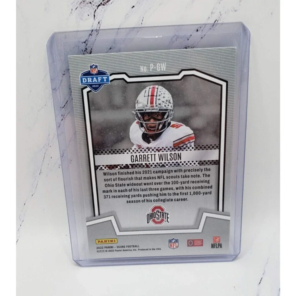 2022 Panini Score Protential Garrett Wilson #P-GW Rookie Card RC New York Jets